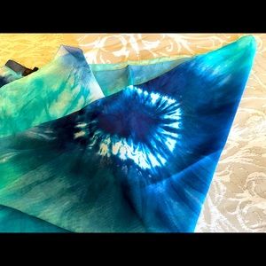 Sarong in shades of teal, green & blue